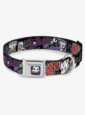 DC Comics The Joker Pose Cards Seatbelt Buckle Dog Collar