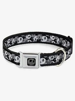 Nightmare Before Christmas Jack Expression Stack Seatbelt Buckle Dog Collar
