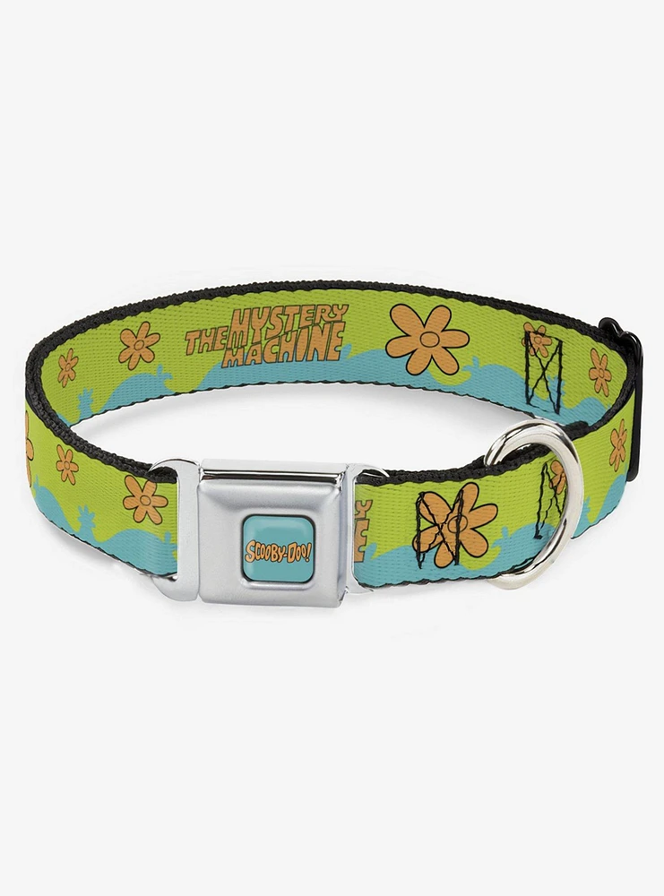 Scooby-Doo! The Mystery Machine Paint Job Seatbelt Buckle Dog Collar