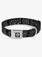 Supernatural Devils Trap Pentagrams Seatbelt Buckle Dog Collar