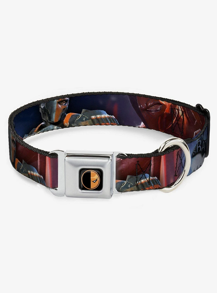 DC Comics The Batman Deathstroke Pose Seatbelt Buckle Dog Collar