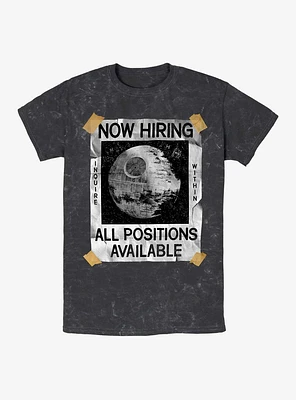 Star Wars All Positions Available Death Mineral Wash T-Shirt
