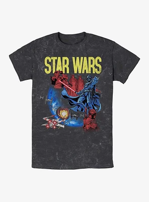 Star Wars Darth Vader Space Mineral Wash T-Shirt