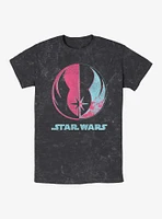 Star Wars Bright Jedi Symbol Mineral Wash T-Shirt