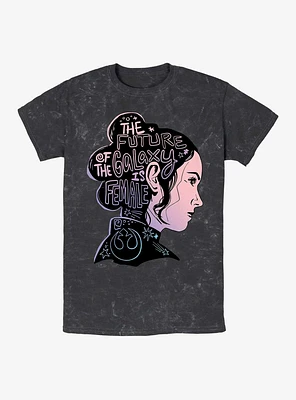 Star Wars: The Rise Of Skywalker Future Galaxy Is Female Mineral Wash T-Shirt