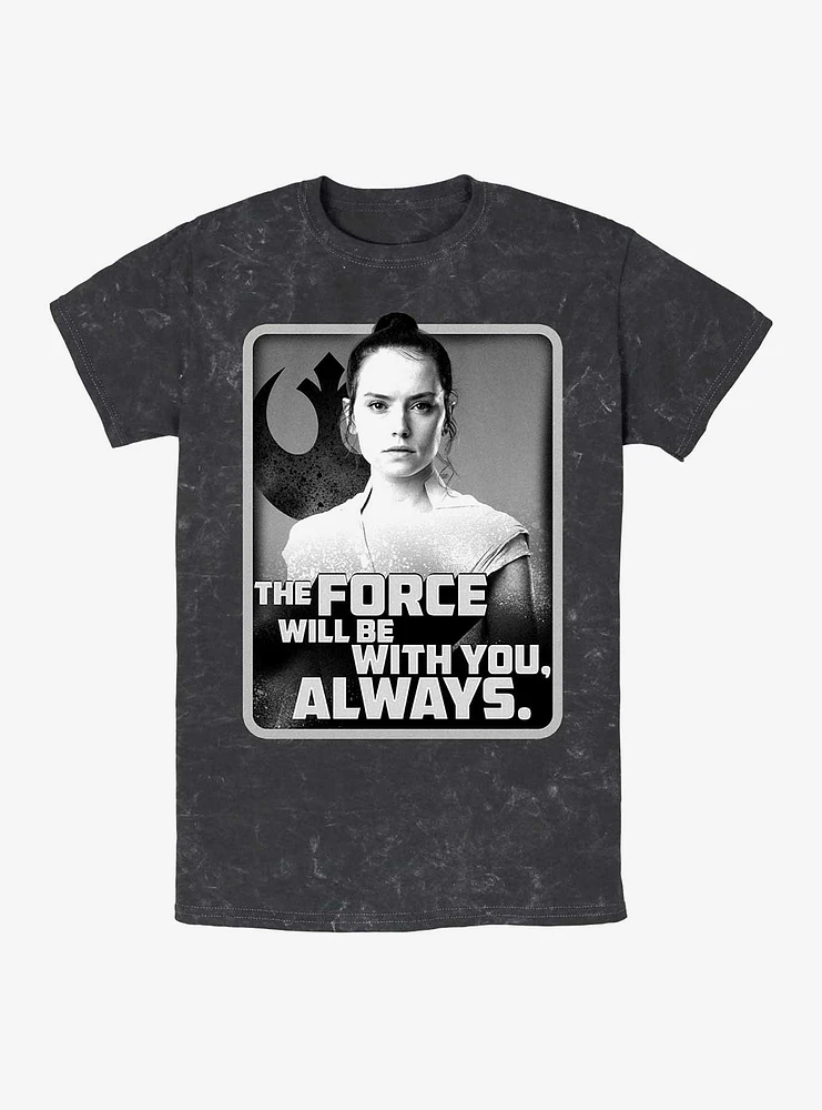 Star Wars: The Rise Of Skywalker With You Rey Mineral Wash T-Shirt