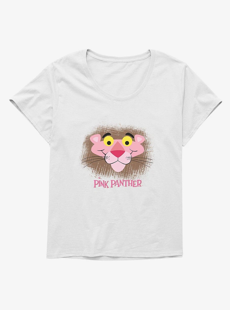 Pink Panther Cute Smirk Girls T-Shirt Plus