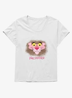 Pink Panther Cute Smirk Girls T-Shirt Plus