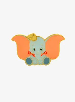 Loungefly Disney Dumbo Baby Dumbo Sitting Enamel Pin - BoxLunch Exclusive