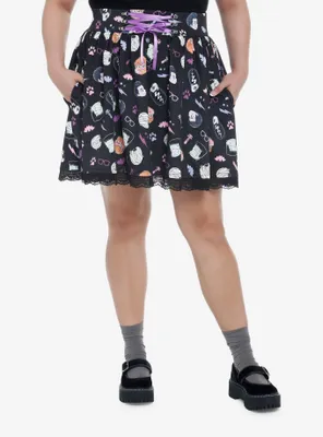 Universal Monsters Chibi Lace-Up Skirt Plus