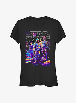 Star Wars The Mandalorian Light It Up Girls T-Shirt