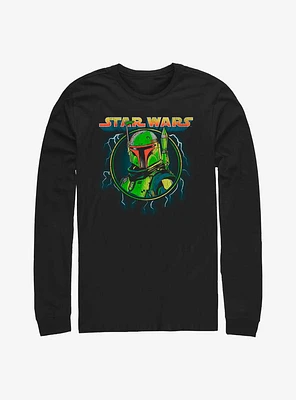 Star Wars The Mandalorian Boba Badge Long-Sleeve T-Shirt