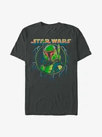 Star Wars The Mandalorian Boba Badge T-Shirt