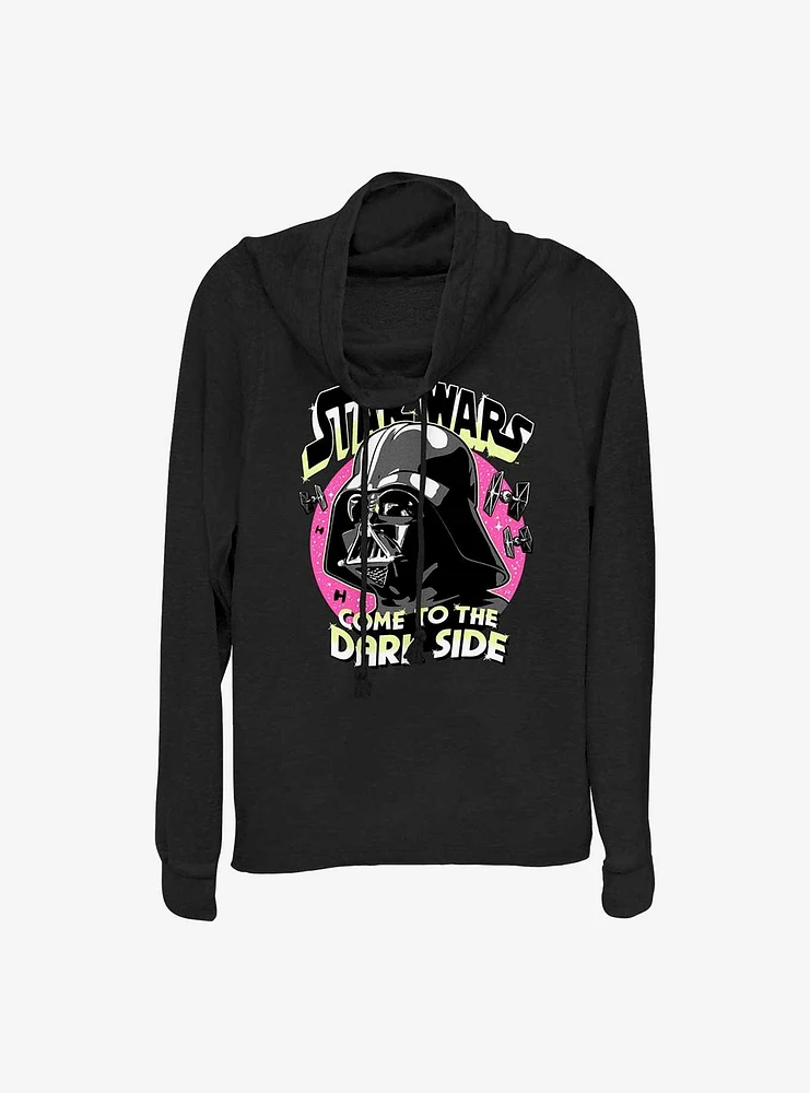 Star Wars Dark Side Dude Cowl Neck Long-Sleeve Top