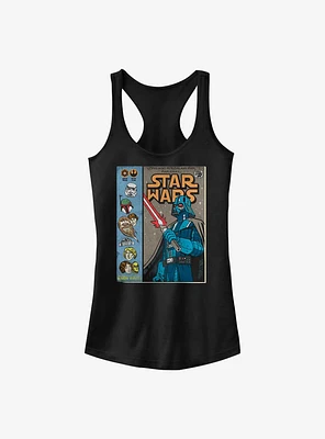 Star Wars About Face Darth Vader Girls Tank Top