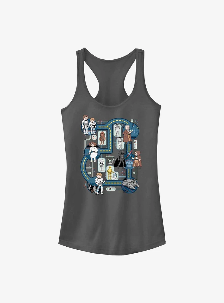 Star Wars Death Map Girls Tank