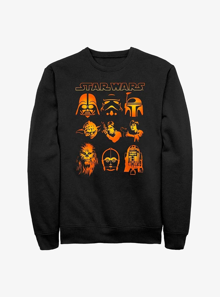 Star Wars Galaxy Faces Sweatshirt