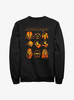 Star Wars Galaxy Faces Sweatshirt