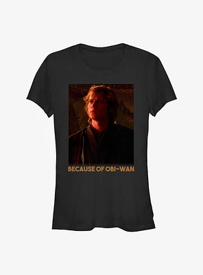 Star Wars Because Of Obi-Wan Girls T-Shirt