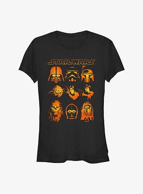 Star Wars Galaxy Faces Girls T-Shirt