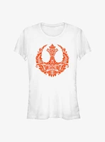 Star Wars Rebel Floral Symbol Girls T-Shirt