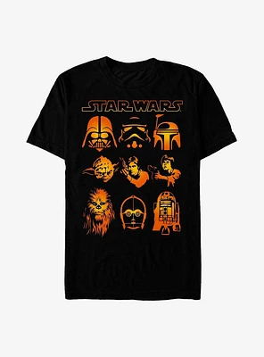 Star Wars Galaxy Faces T-Shirt