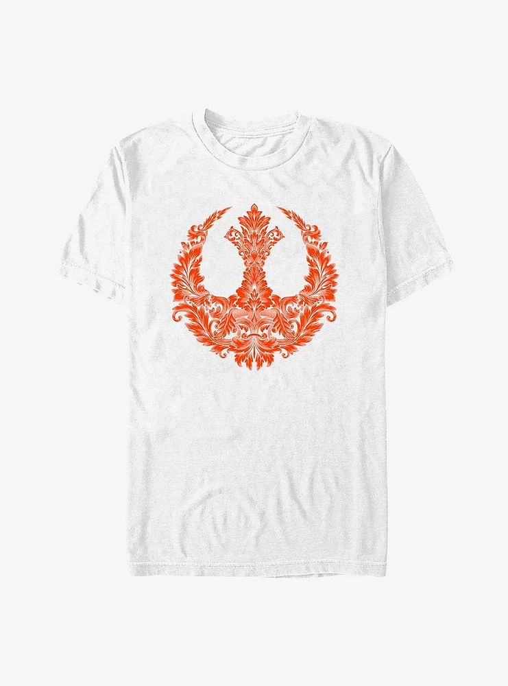 Star Wars Rebel Floral Symbol T-Shirt