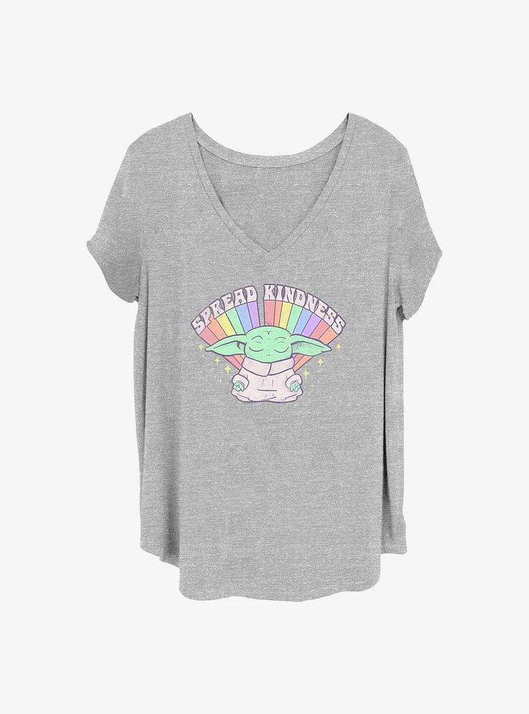 Star Wars The Mandalorian Meditate Kindness Girls T-Shirt Plus