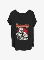 Star Wars The Mandalorian Nice Pair Girls T-Shirt Plus