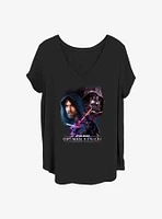 Star Wars Obi-Wan and Darth Vader Face Off Girls T-Shirt Plus