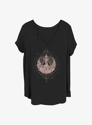Star Wars Celestial Rose Rebel Girls T-Shirt Plus