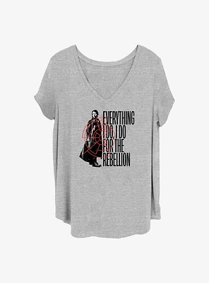 Star Wars Everything For The Rebellion Girls T-Shirt Plus
