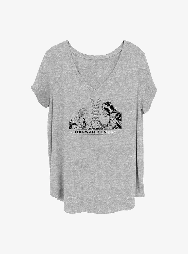 Star Wars Obi Clash Girls T-Shirt Plus