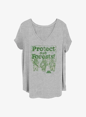 Star Wars Protect Our Forests Girls T-Shirt Plus