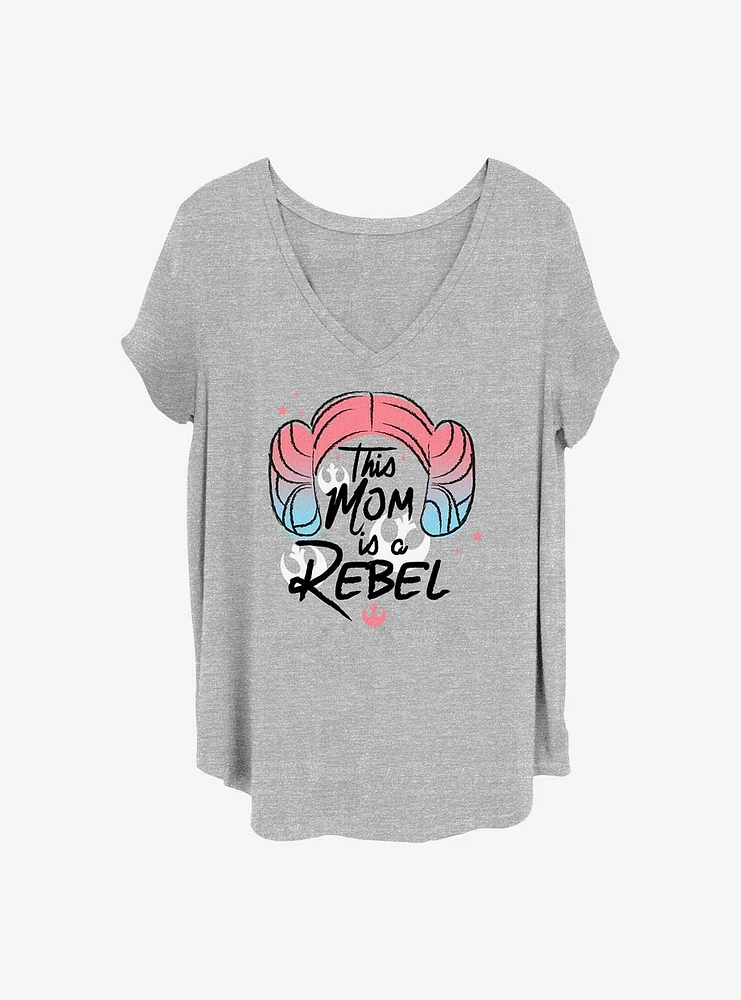 Star Wars Rebel Leia Mom Girls T-Shirt Plus