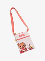 Rilakkuma Strawberry Trio Passport Crossbody Bag