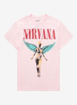 Nirvana Utero Pastel Boyfriend Fit Girls T-Shirt