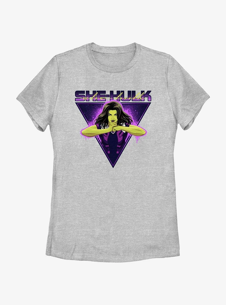 Marvel She-Hulk Triangular Portrait Womens T-Shirt