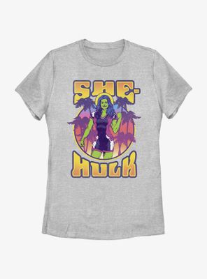 Marvel She-Hulk Tropical Portrait Womens T-Shirt