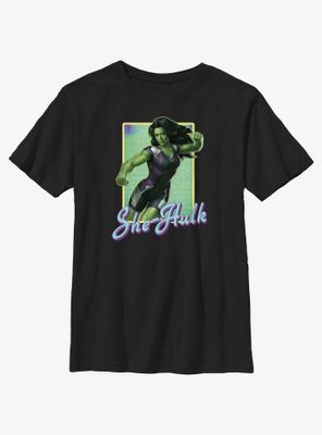 Marvel She-Hulk Punch Portrait Youth T-Shirt