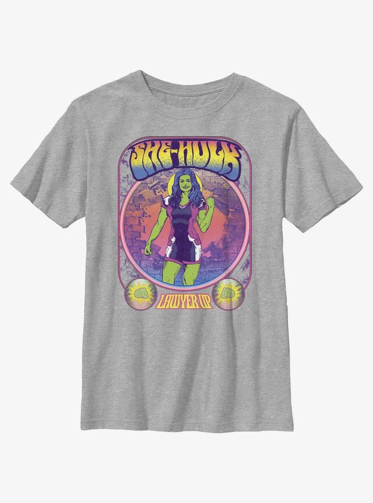 Marvel She-Hulk Retro Portrait Youth T-Shirt