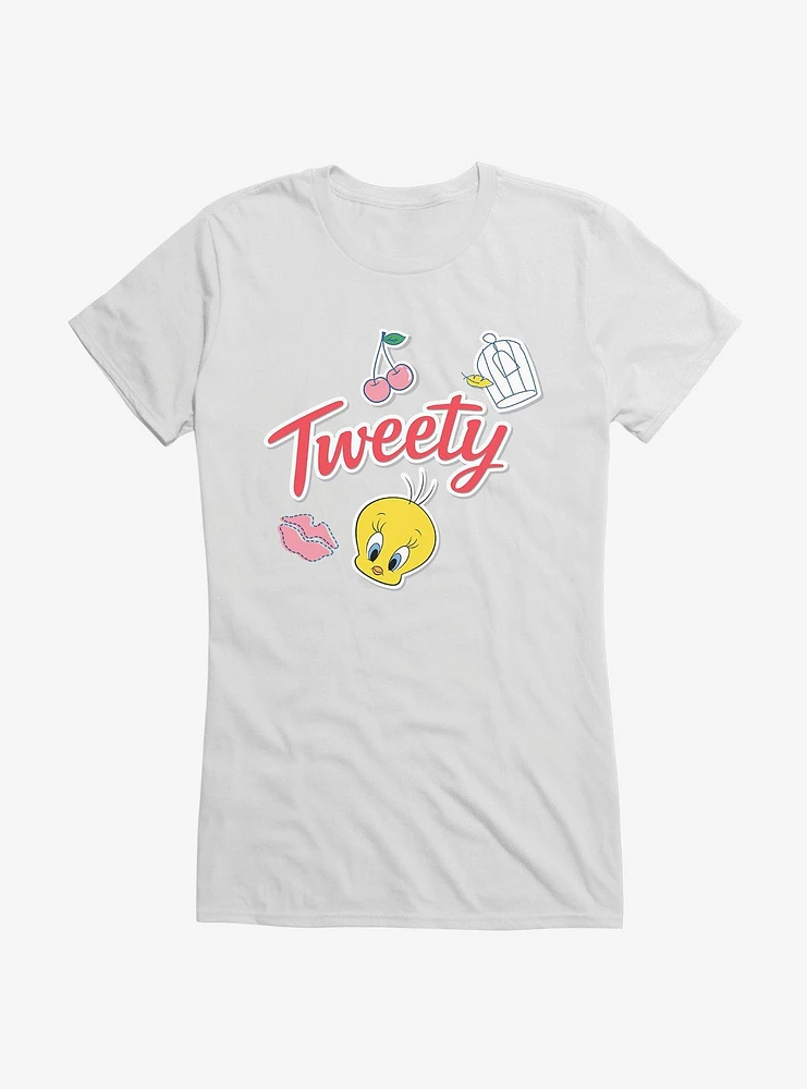 Looney Tunes Cherry Kiss Tweety Girls T-Shirt