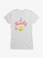 Looney Tunes Cherry Kiss Tweety Girls T-Shirt