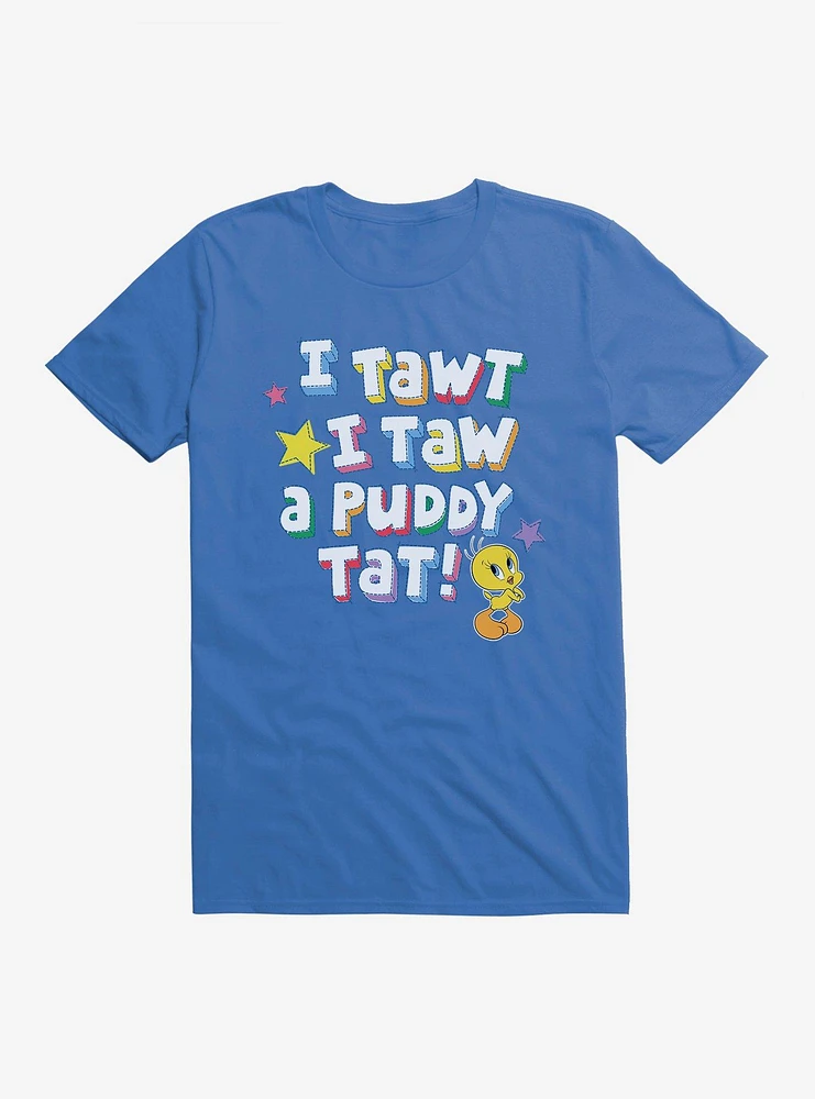 Looney Tunes Puddy Tat Bright Tweety T-Shirt