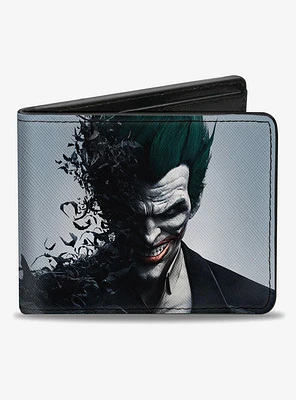 DC Comics Batman Joker Face Bats Bifold Wallet