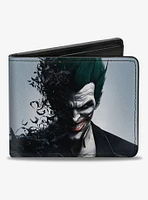 DC Comics Batman Joker Face Bats Bifold Wallet