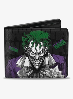 DC Comics Batman Joker Smiling Haha Bifold Wallet