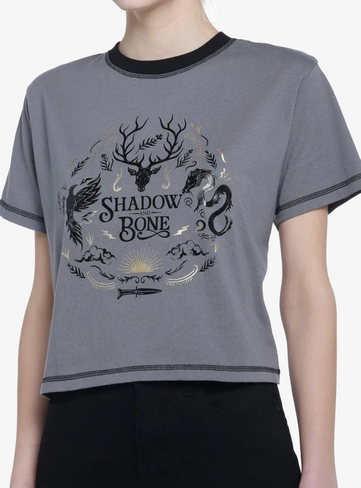 Shadow And Bone Amplifiers Girls Crop T-Shirt