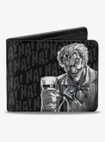 DC Comics The Joker Wine Glass Ha Ha Bifold Wallet
