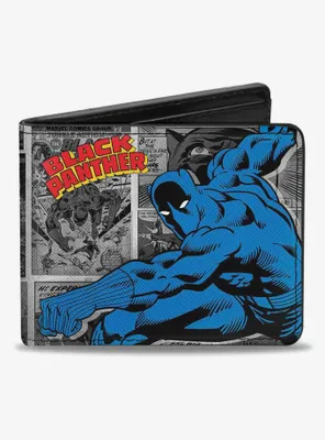 Marvel Black Panther Comic Blocks Bifold Wallet